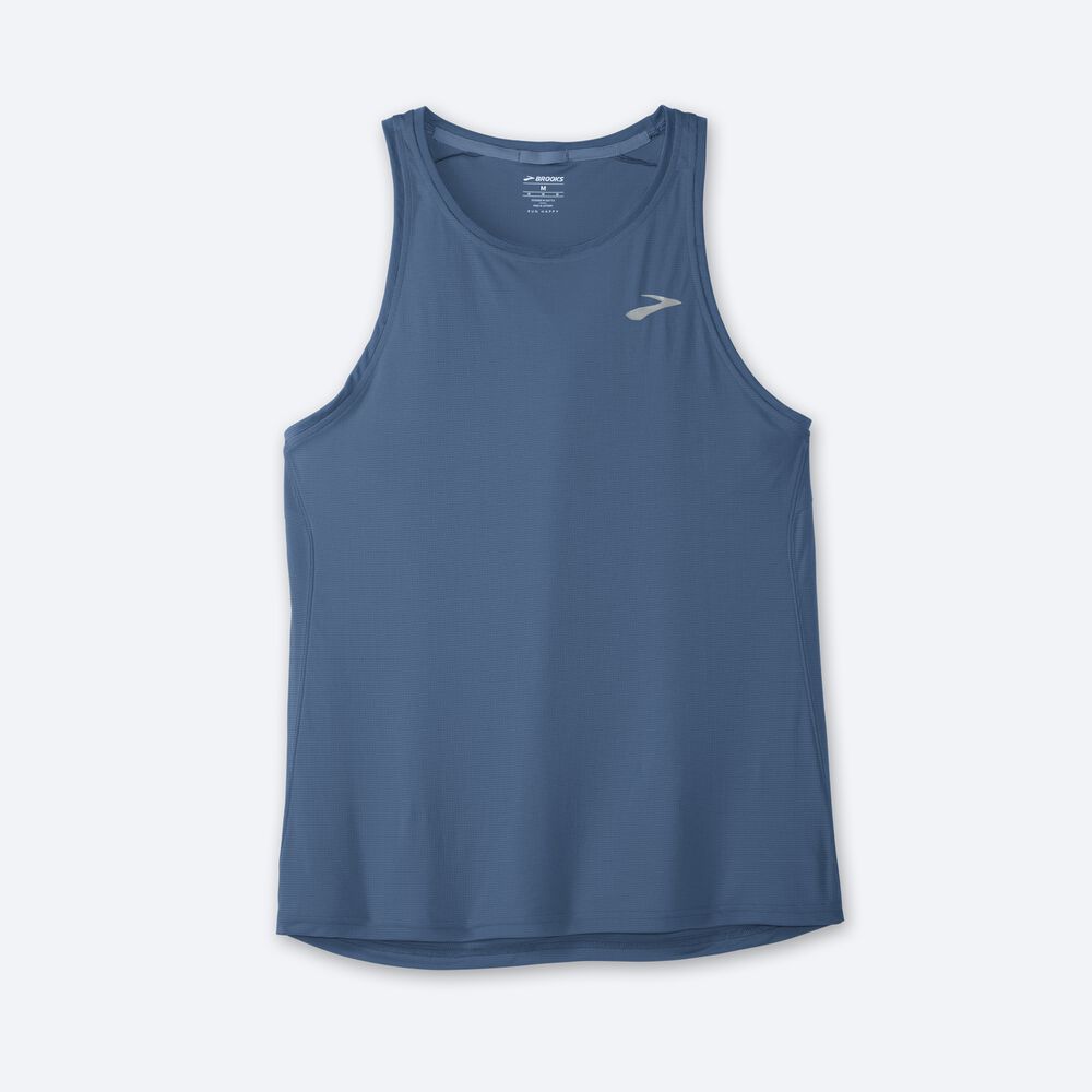 Brooks Atmosphere Singlet Linnen Herr Blå | LUJ-945630