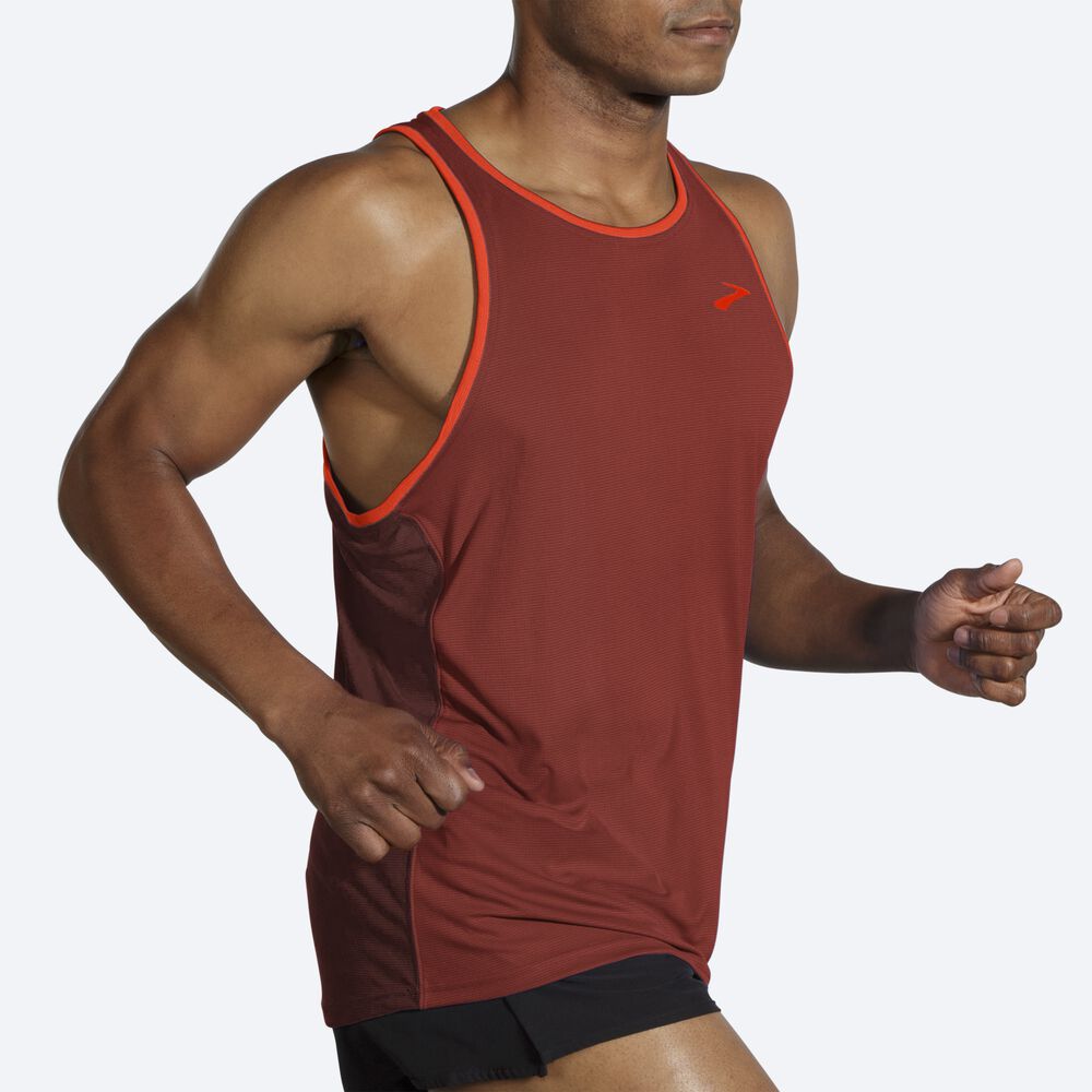 Brooks Atmosphere Singlet Linnen Herr Koppar | VCO-698502