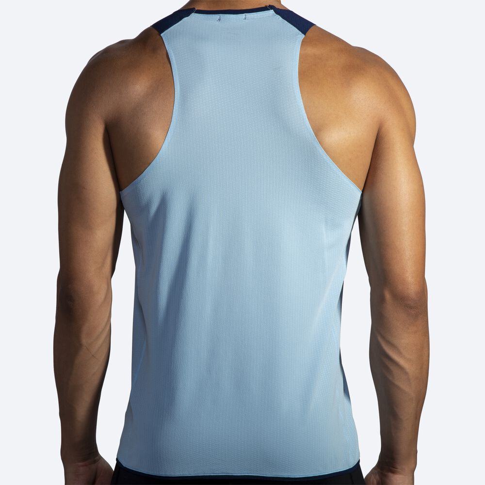 Brooks Atmosphere Singlet Linnen Herr Marinblå | OTS-523086