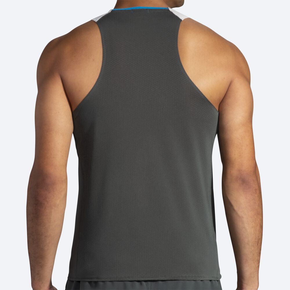 Brooks Atmosphere Singlet Linnen Herr MörkGrå/Grå | CDZ-078695