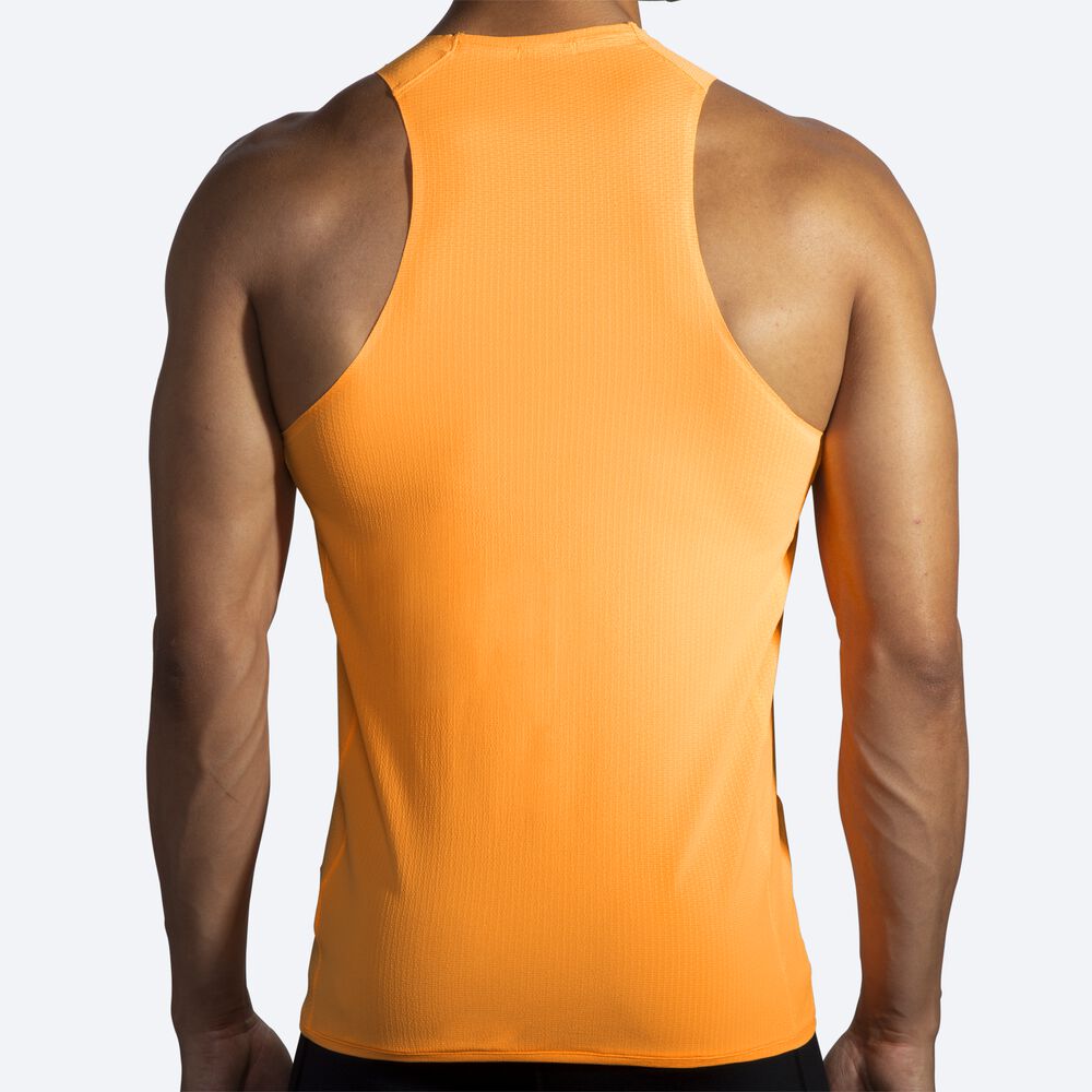 Brooks Atmosphere Singlet Linnen Herr Orange | THY-125970