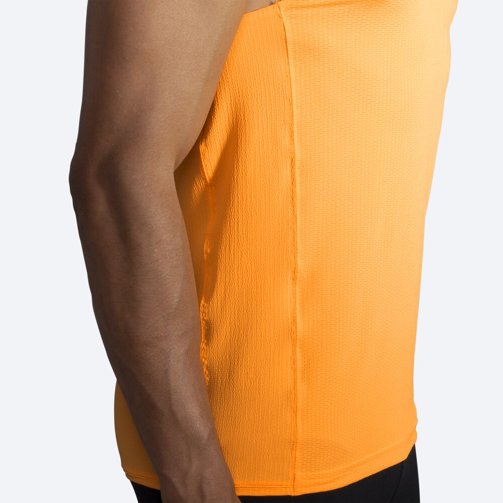 Brooks Atmosphere Singlet Linnen Herr Orange | THY-125970