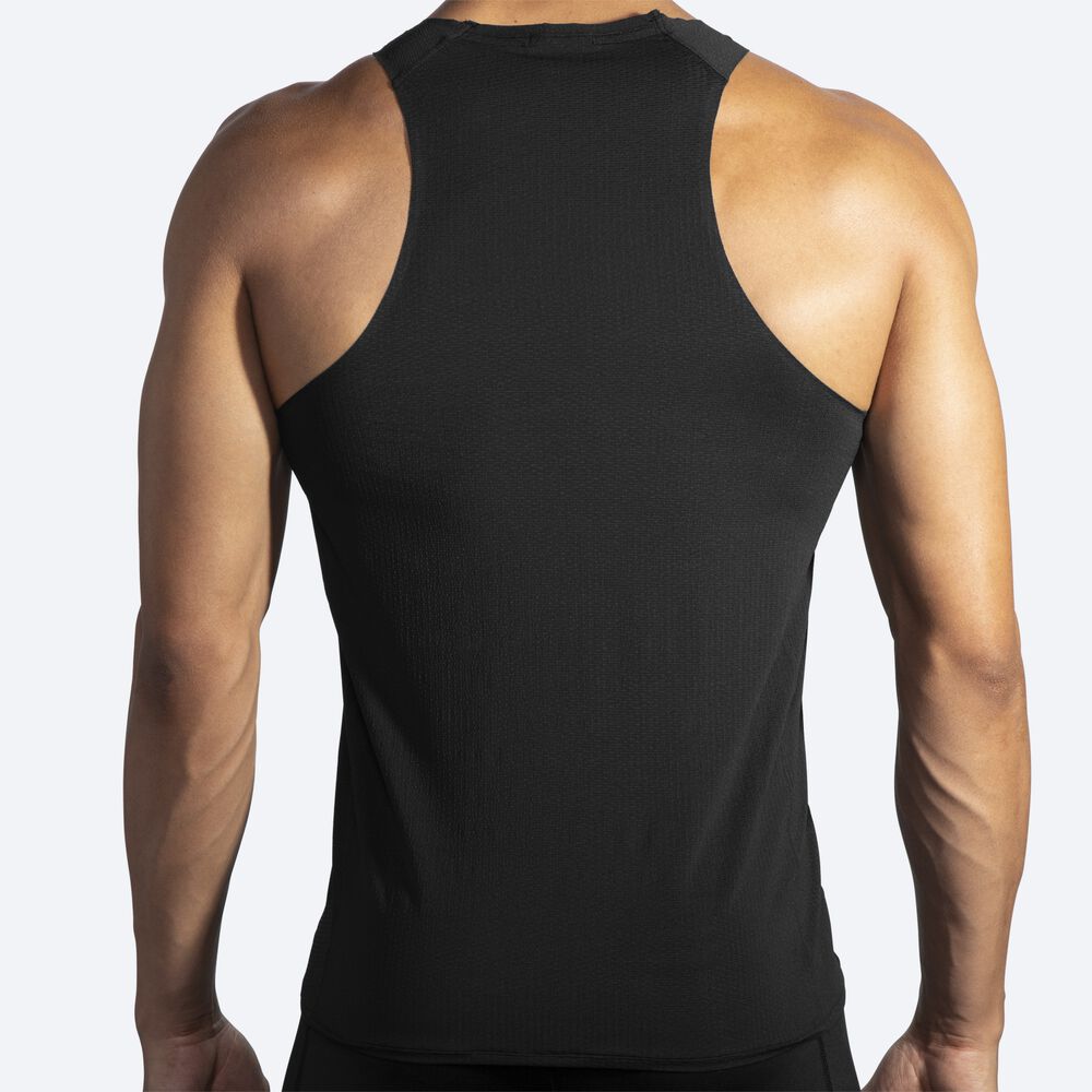 Brooks Atmosphere Singlet Linnen Herr Svarta | BLF-263487