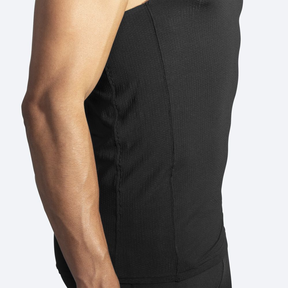 Brooks Atmosphere Singlet Linnen Herr Svarta | BLF-263487