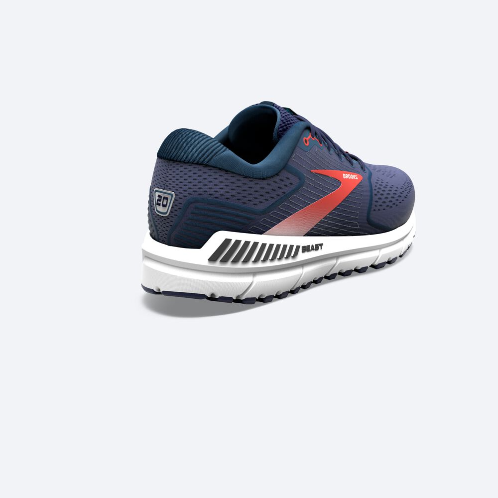 Brooks Beast '20 Löparskor Herr Marinblå/Röda | OLI-795208