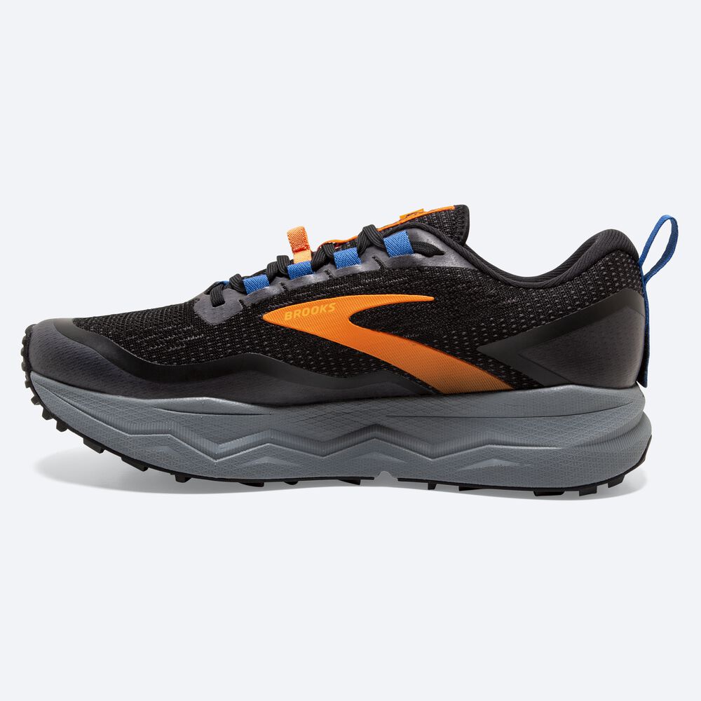 Brooks Caldera 5 Trailskor Herr Svarta/Orange/Blå | NQC-259603