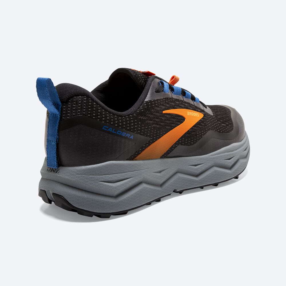 Brooks Caldera 5 Trailskor Herr Svarta/Orange/Blå | NQC-259603