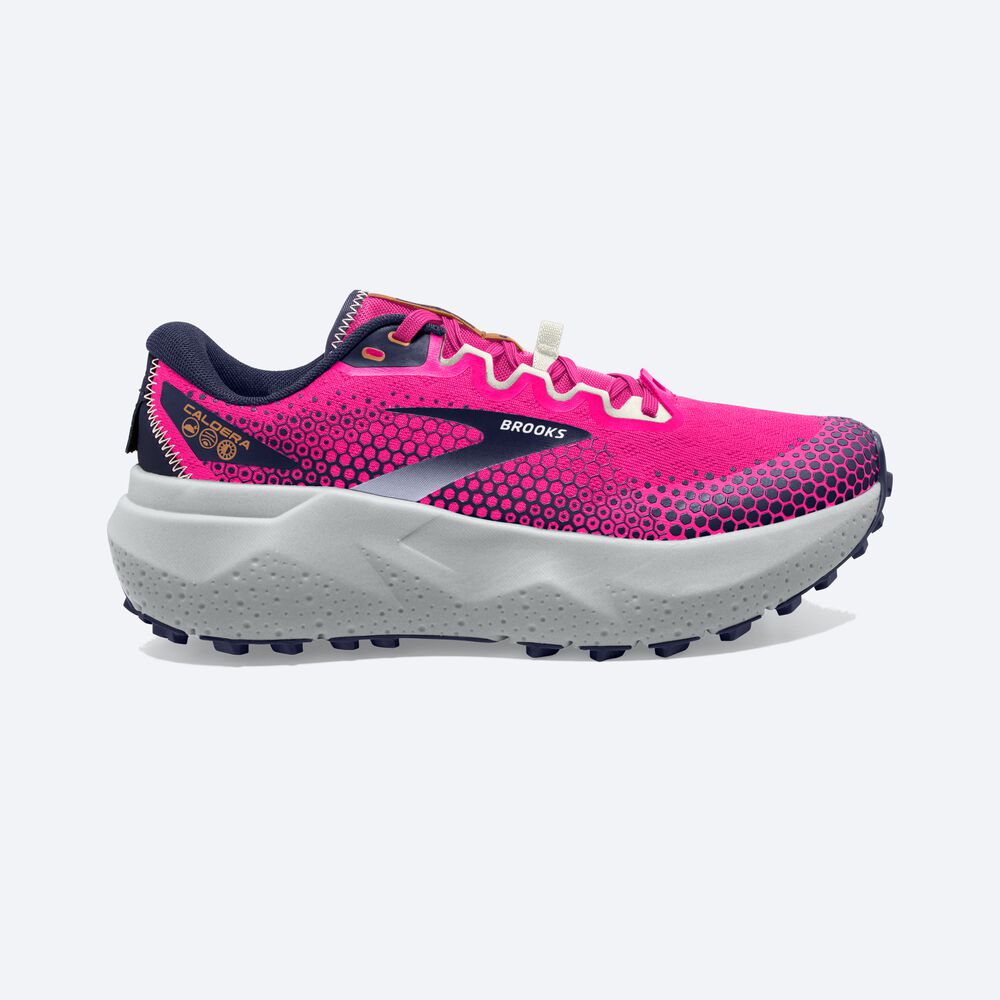 Brooks Caldera 6 Trailskor Dam Rosa/Marinblå | IDK-812349