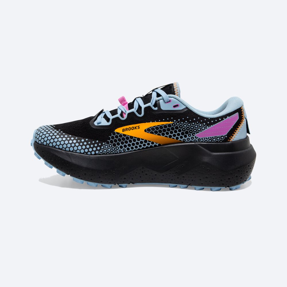 Brooks Caldera 6 Trailskor Dam Svarta/Blå/Gula | INL-397214