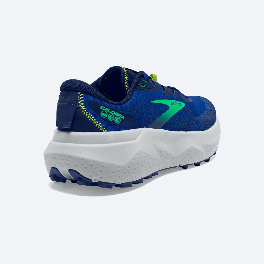 Brooks Caldera 6 Trailskor Herr Blå/Gröna | QXS-637945