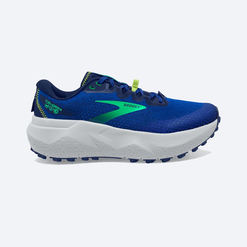 Brooks Caldera 6 Trailskor Herr Blå/Gröna | QXS-637945