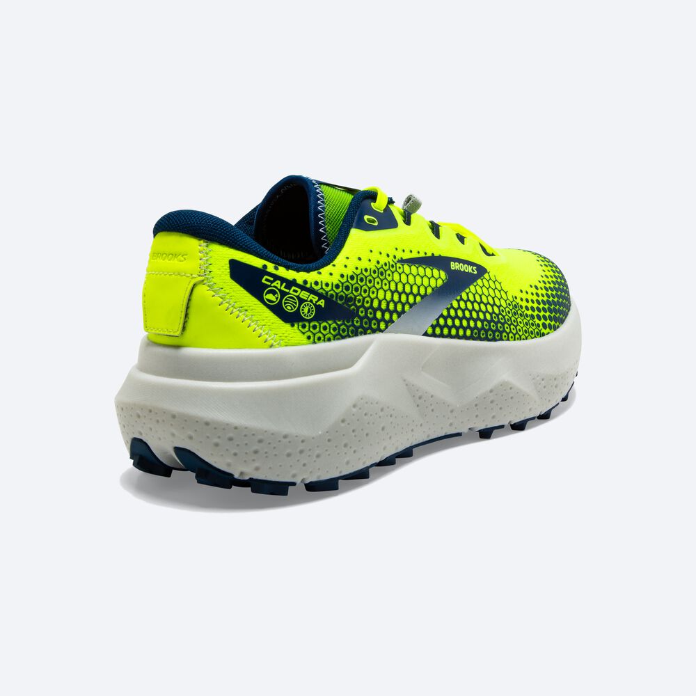 Brooks Caldera 6 Trailskor Herr Gula/Marinblå | ETO-036572