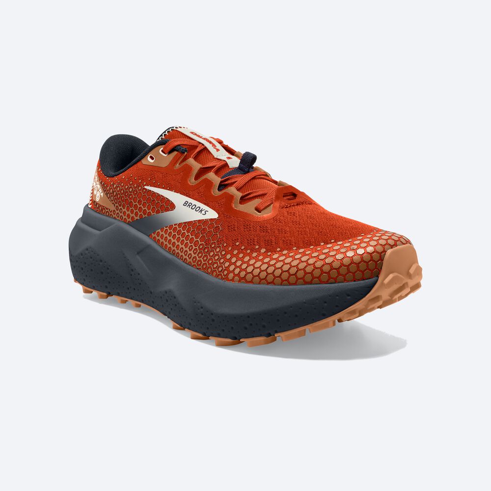 Brooks Caldera 6 Trailskor Herr Orange/Marinblå | SZR-345167