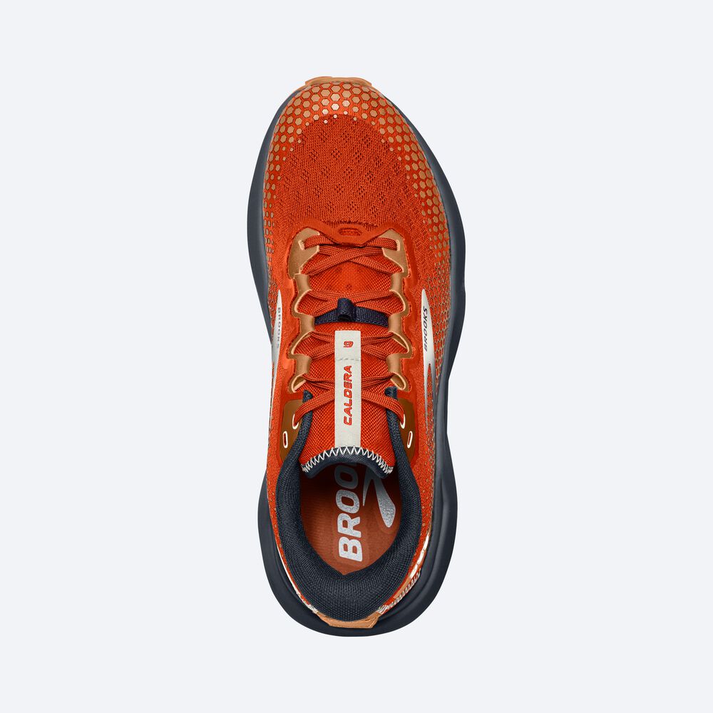 Brooks Caldera 6 Trailskor Herr Orange/Marinblå | SZR-345167