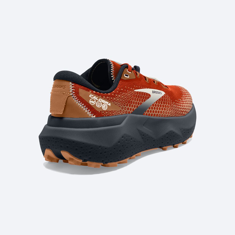 Brooks Caldera 6 Trailskor Herr Orange/Marinblå | SZR-345167