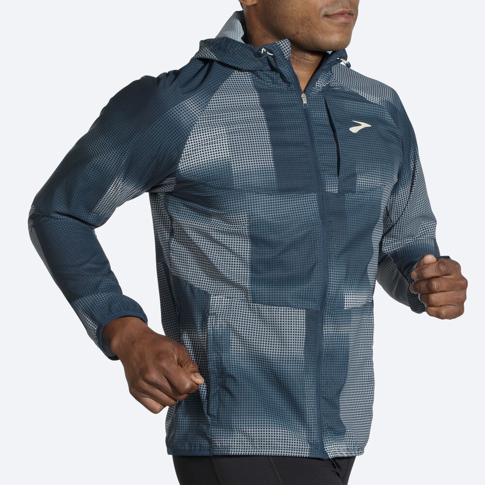 Brooks Canopy Jacka Herr Indigo | AXH-852367