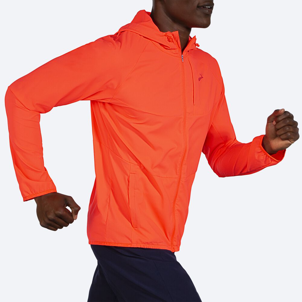 Brooks Canopy Jacka Herr Orange | MZH-619245