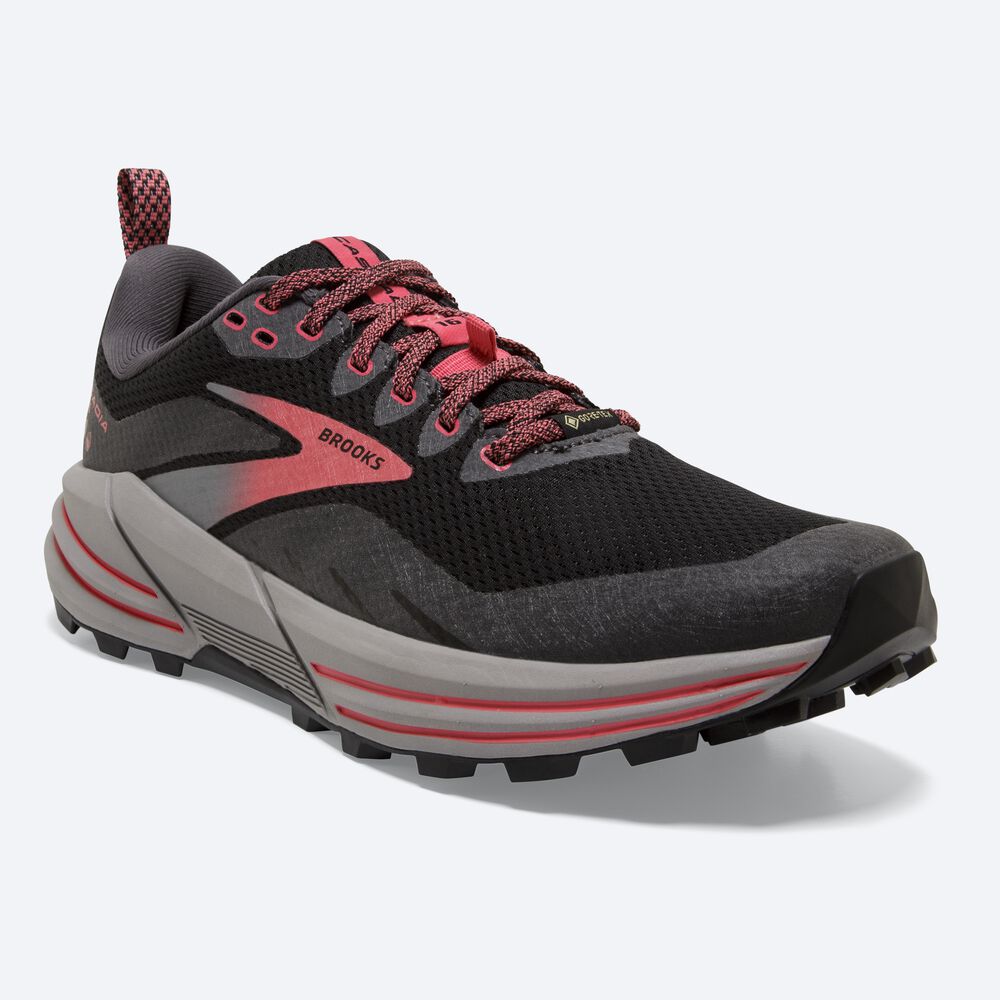 Brooks Cascadia 16 GTX Trailskor Dam Svarta/Korall | BTD-647208