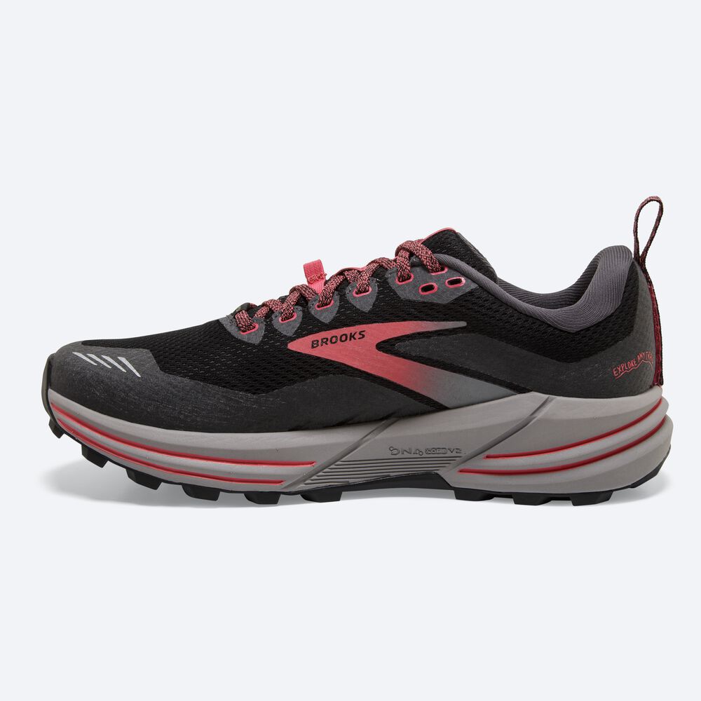 Brooks Cascadia 16 GTX Trailskor Dam Svarta/Korall | BTD-647208