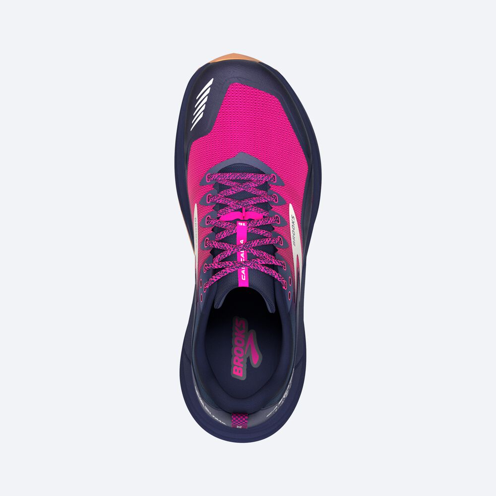 Brooks Cascadia 16 Trailskor Dam Marinblå/Rosa | POA-589473