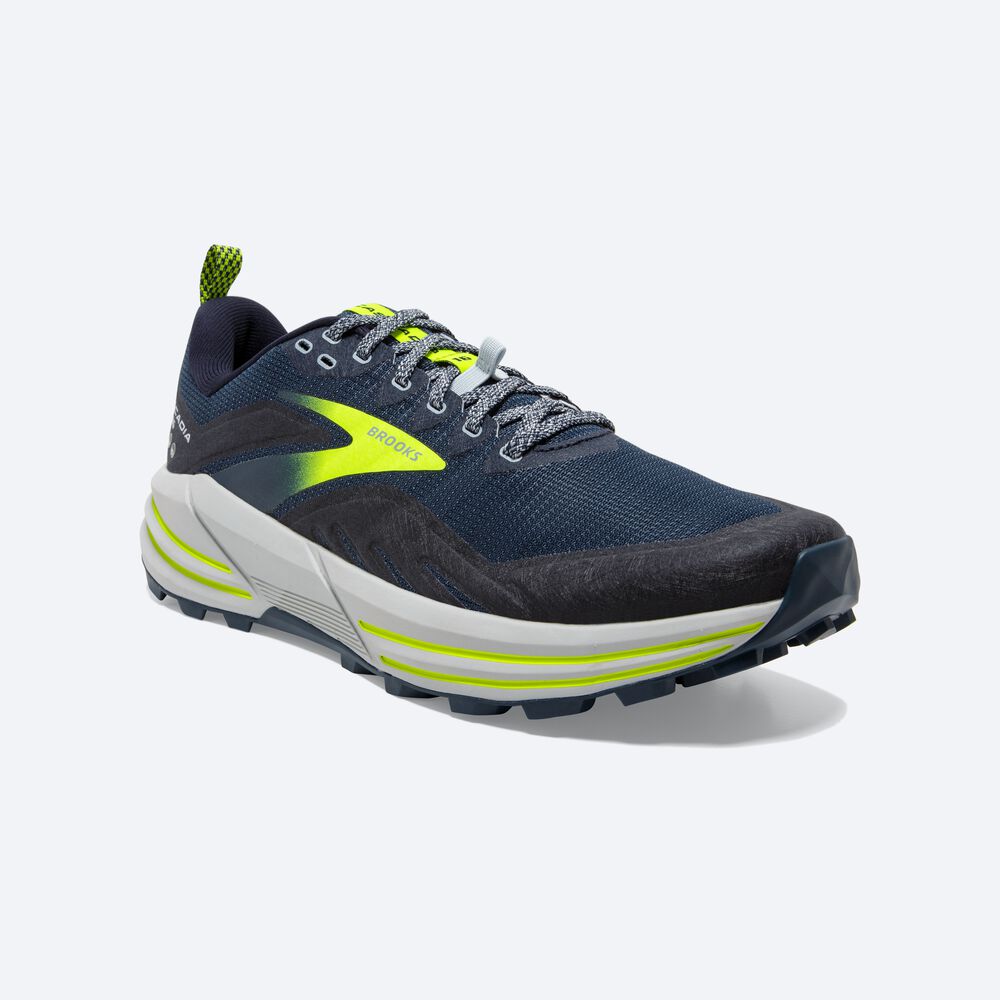 Brooks Cascadia 16 Trailskor Herr Bruna/Marinblå | RSL-549231