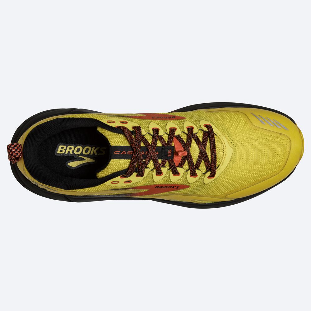 Brooks Cascadia 16 Trailskor Herr Gula/Svarta | UCI-384610