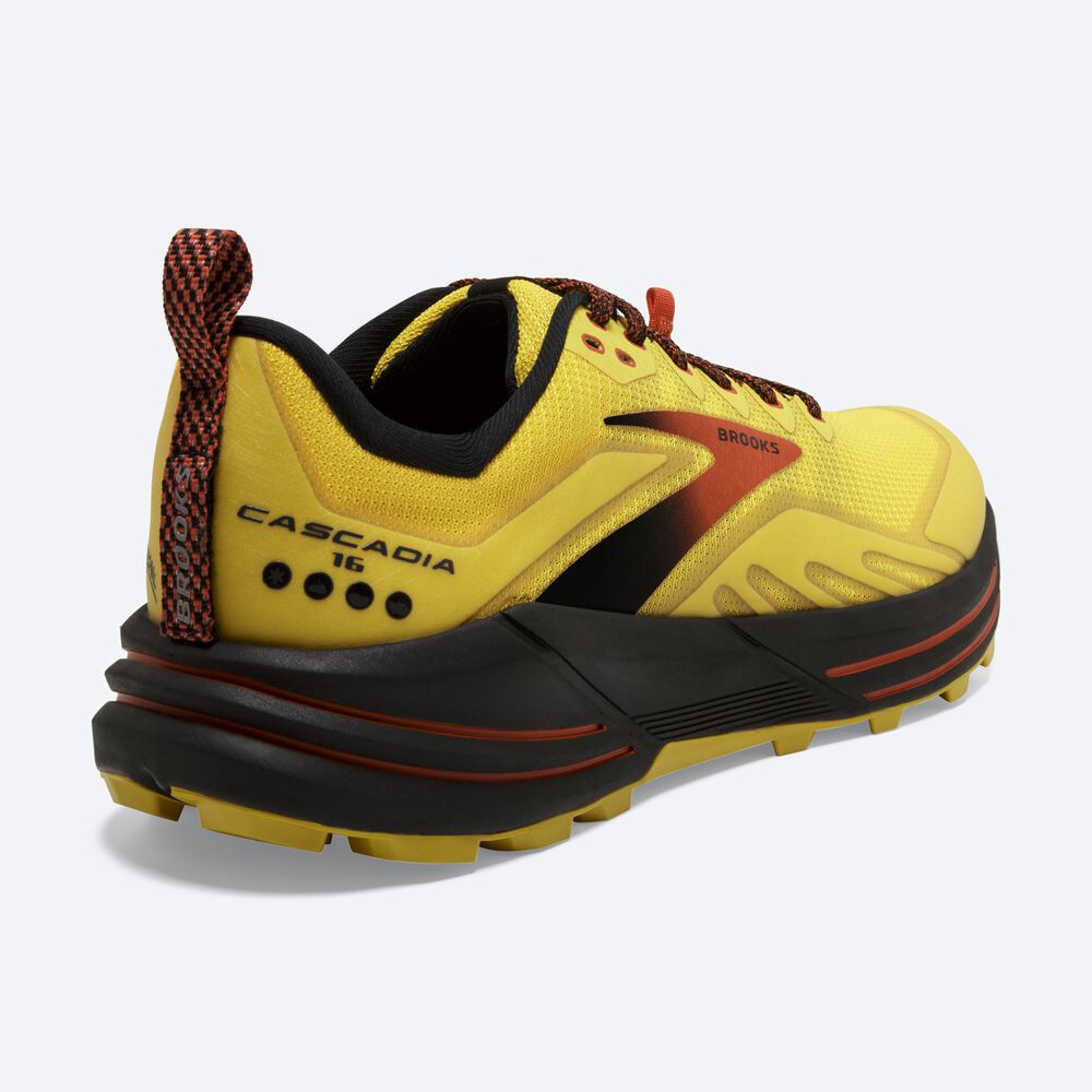 Brooks Cascadia 16 Trailskor Herr Gula/Svarta | UCI-384610