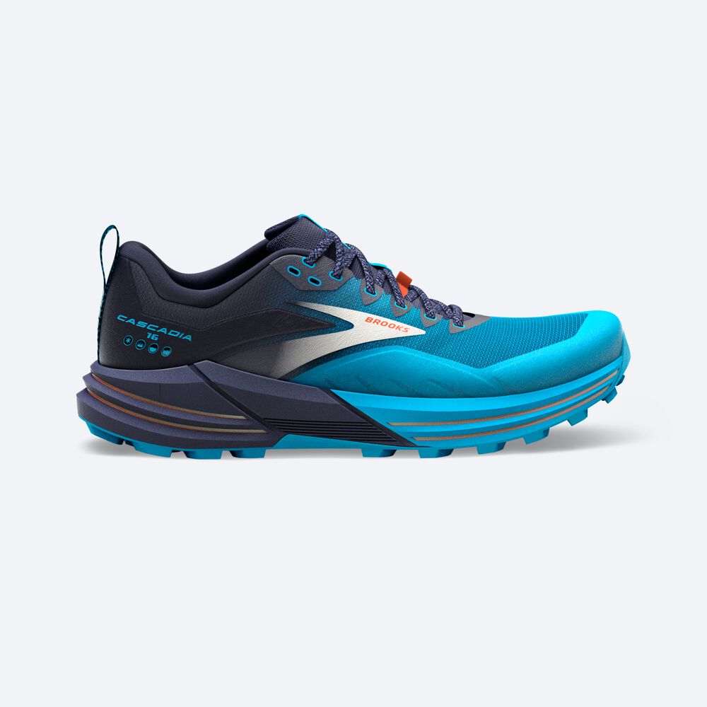 Brooks Cascadia 16 Trailskor Herr Marinblå/Blå | SEP-516203