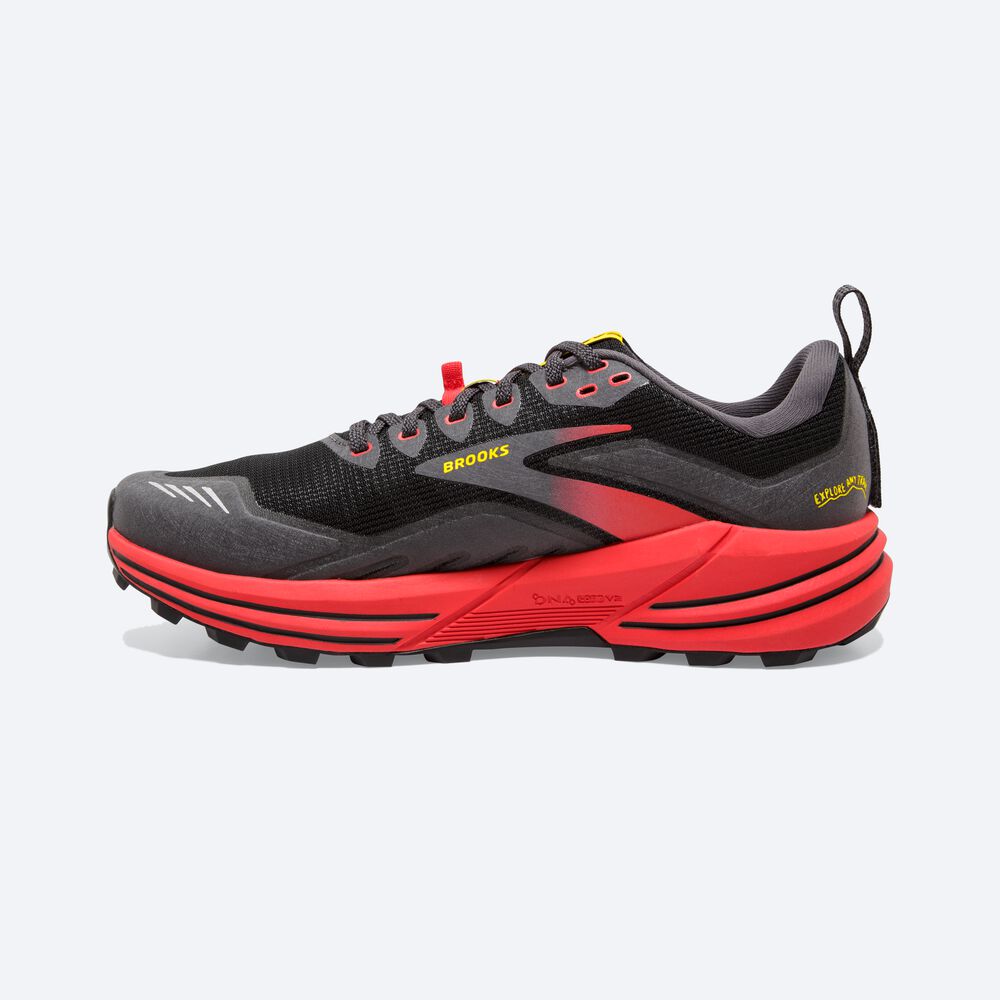 Brooks Cascadia 16 Trailskor Herr Svarta/Röda/Gula | DFS-061253