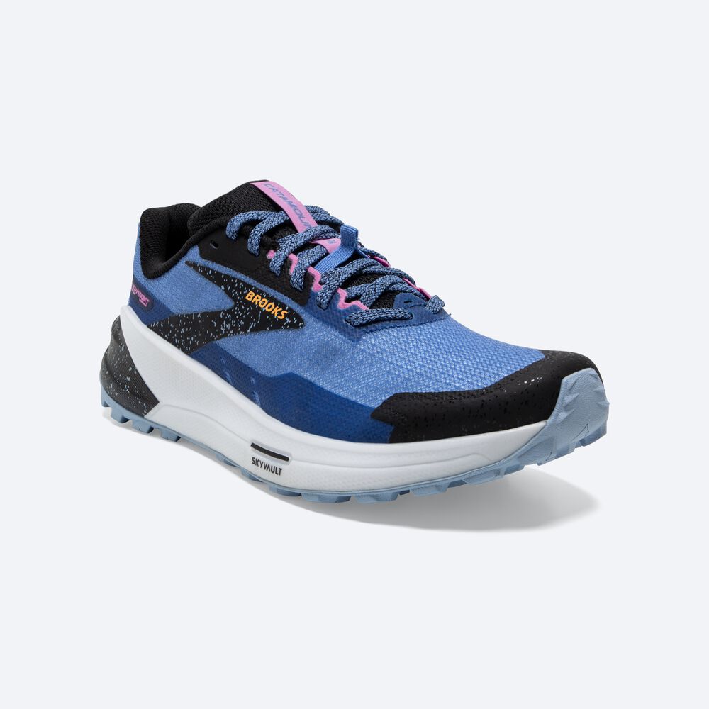 Brooks Catamount 2 Trailskor Dam Blå/Svarta/Gula | KPF-146305