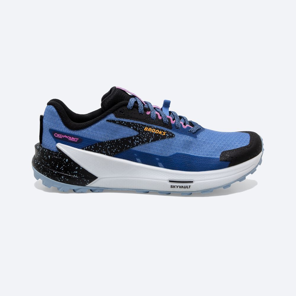 Brooks Catamount 2 Trailskor Dam Blå/Svarta/Gula | KPF-146305