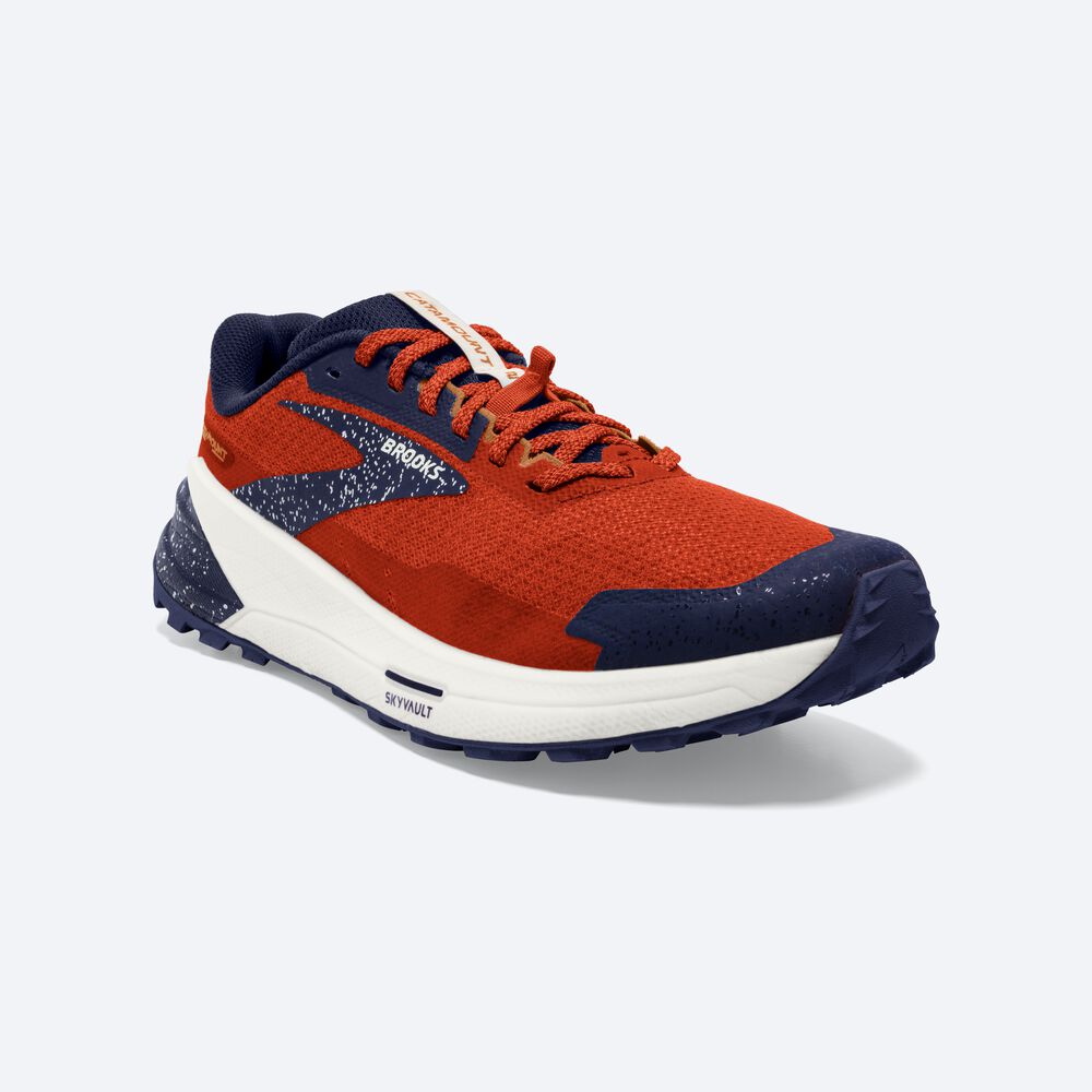 Brooks Catamount 2 Trailskor Herr Orange/Marinblå | ATQ-082674