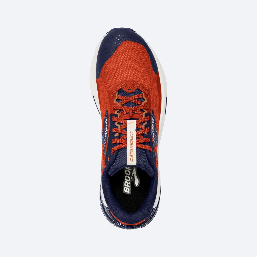 Brooks Catamount 2 Trailskor Herr Orange/Marinblå | ATQ-082674