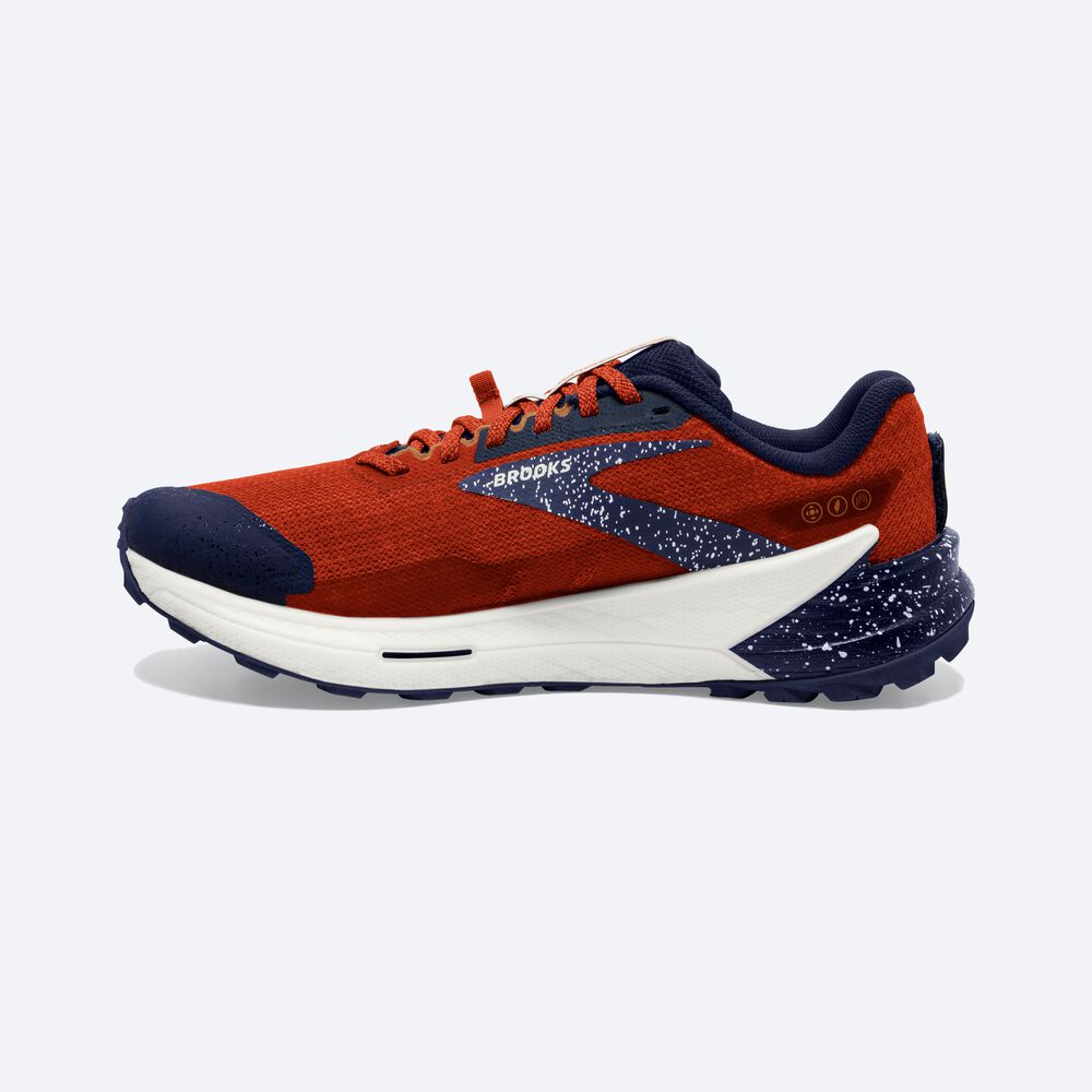 Brooks Catamount 2 Trailskor Herr Orange/Marinblå | ATQ-082674