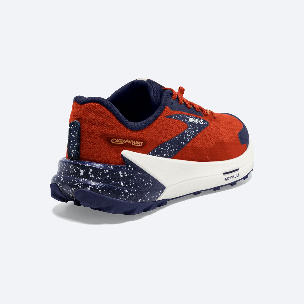 Brooks Catamount 2 Trailskor Herr Orange/Marinblå | ATQ-082674