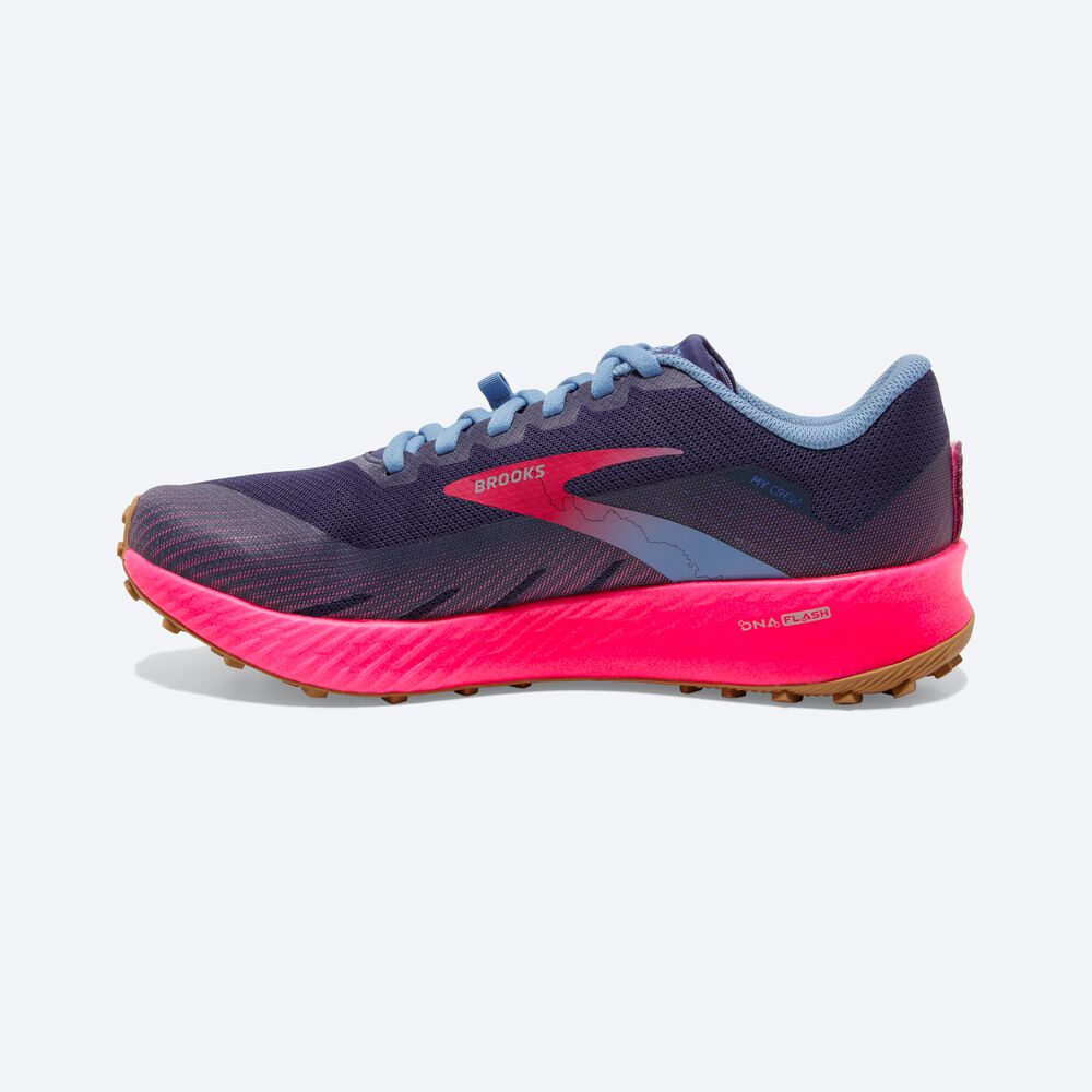 Brooks Catamount Trailskor Dam Mörk/ Rosa | PLG-803427