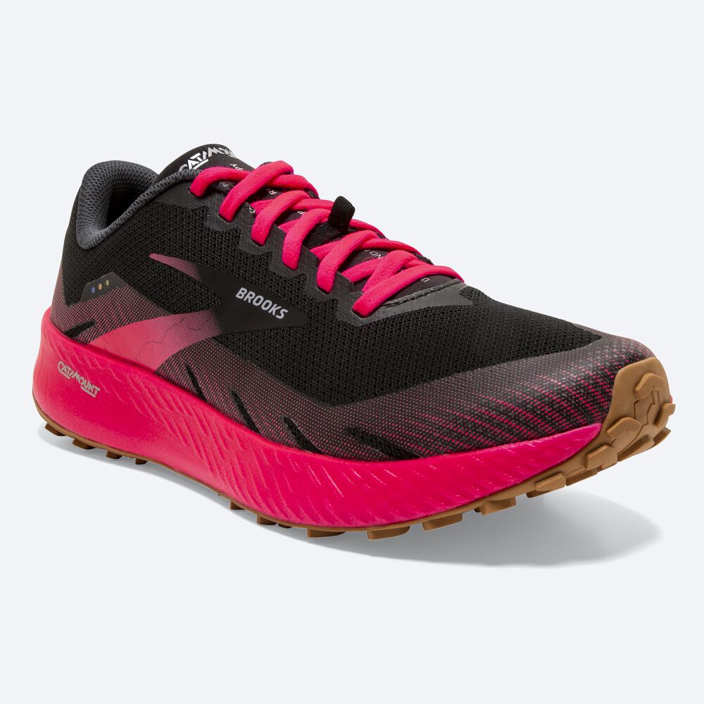 Brooks Catamount Trailskor Dam Svarta/Rosa | VRB-609384