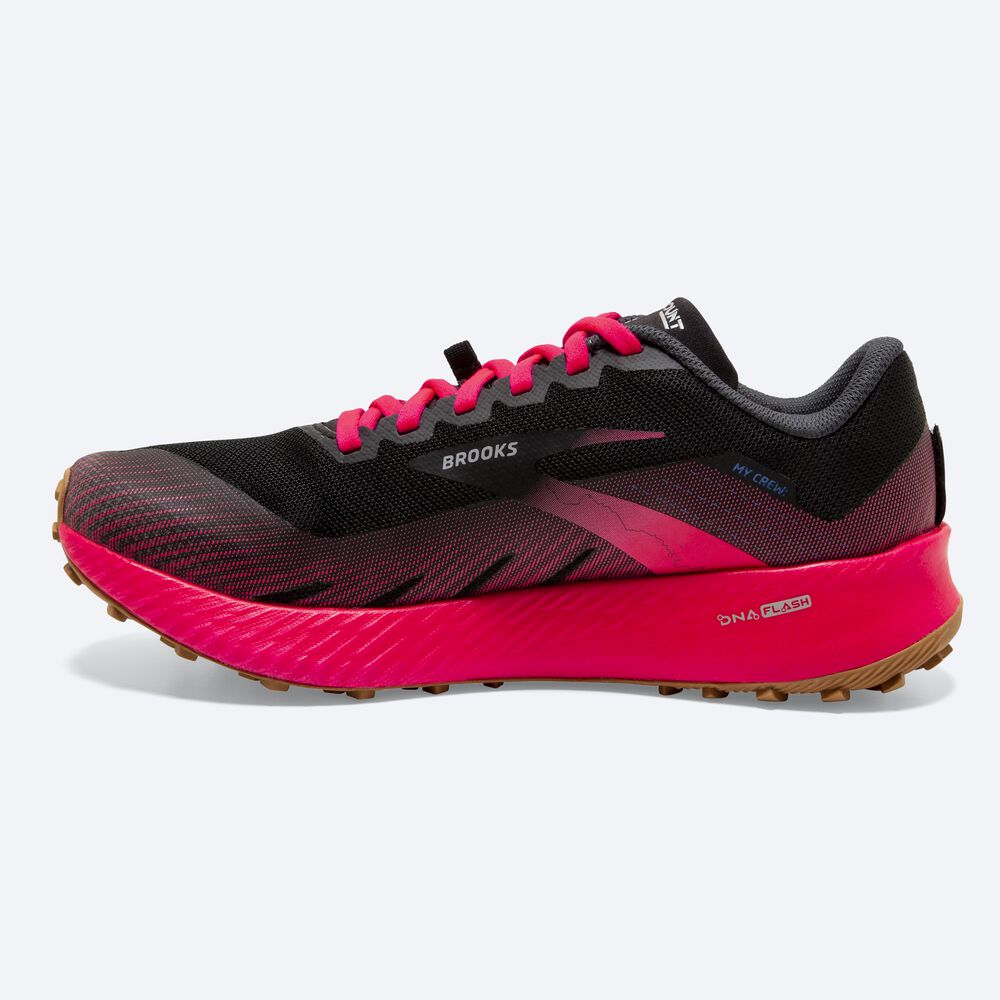 Brooks Catamount Trailskor Dam Svarta/Rosa | VRB-609384