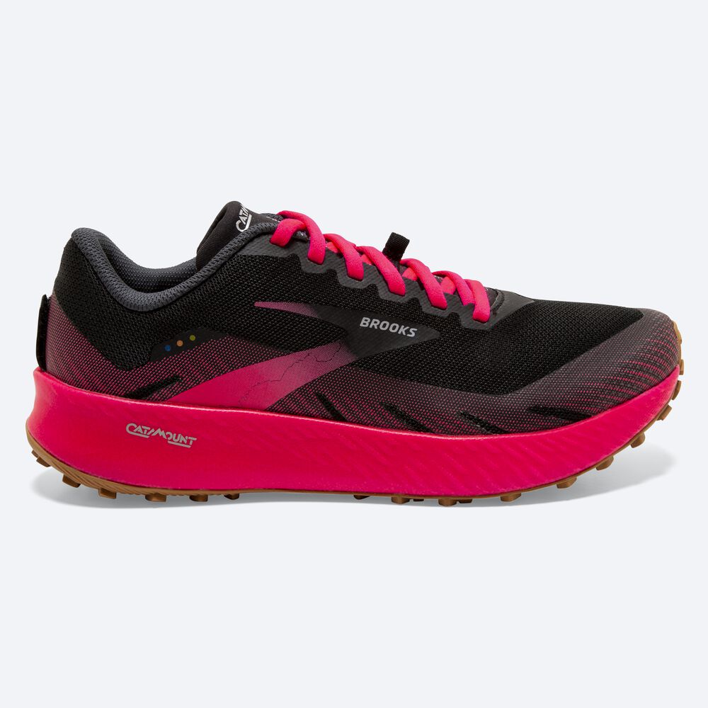 Brooks Catamount Trailskor Dam Svarta/Rosa | VRB-609384