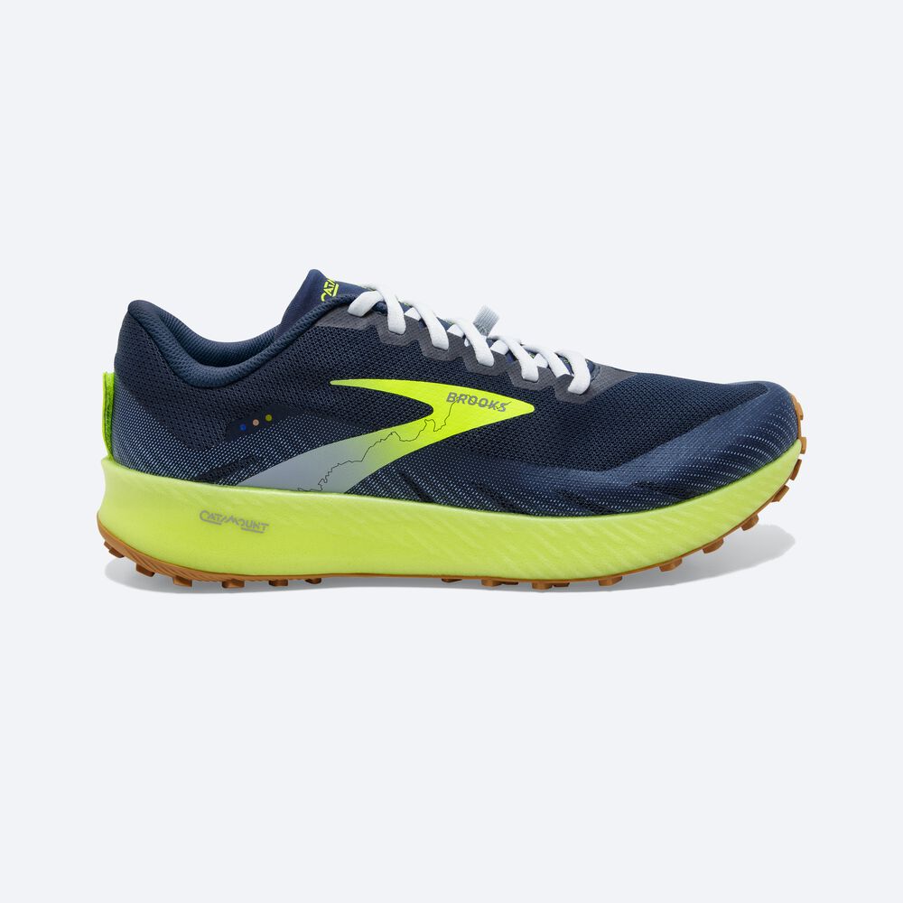 Brooks Catamount Trailskor Herr Bruna/Marinblå | VEC-936175