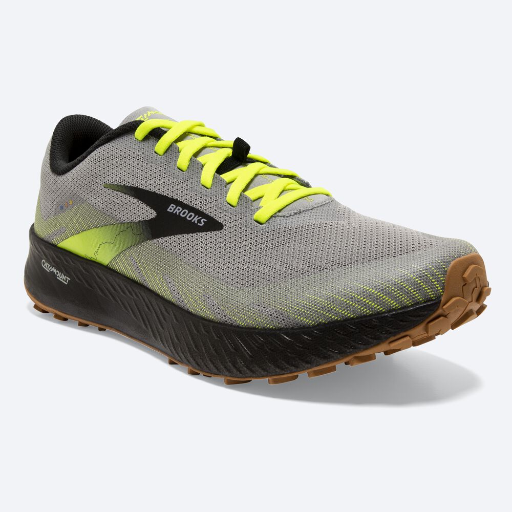 Brooks Catamount Trailskor Herr Grå/Svarta | SUM-270649