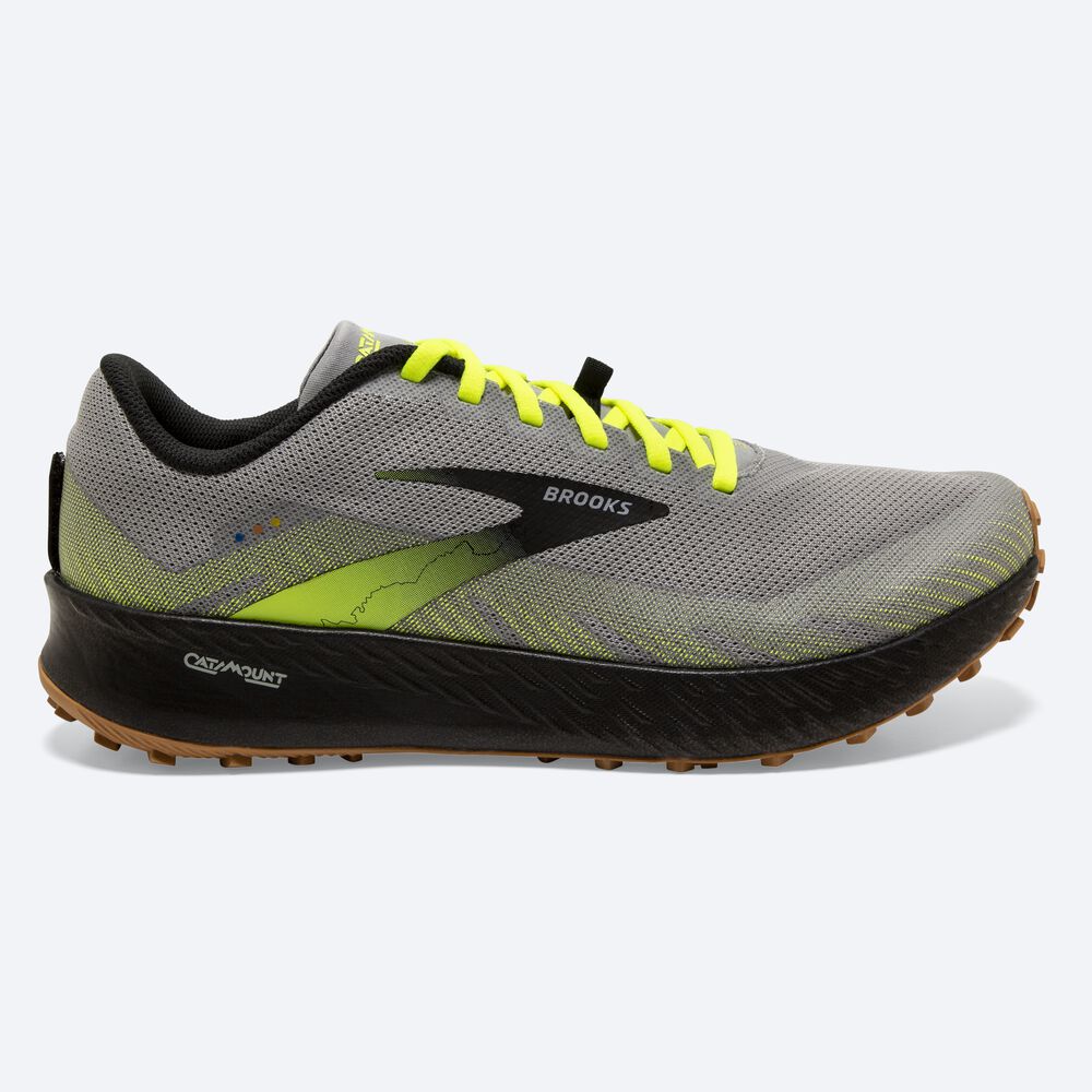 Brooks Catamount Trailskor Herr Grå/Svarta | SUM-270649