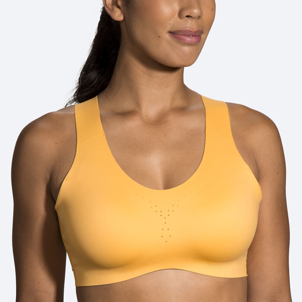 Brooks Dare Crossback Run Bra Sport Bh Dam Gula | BJH-157342