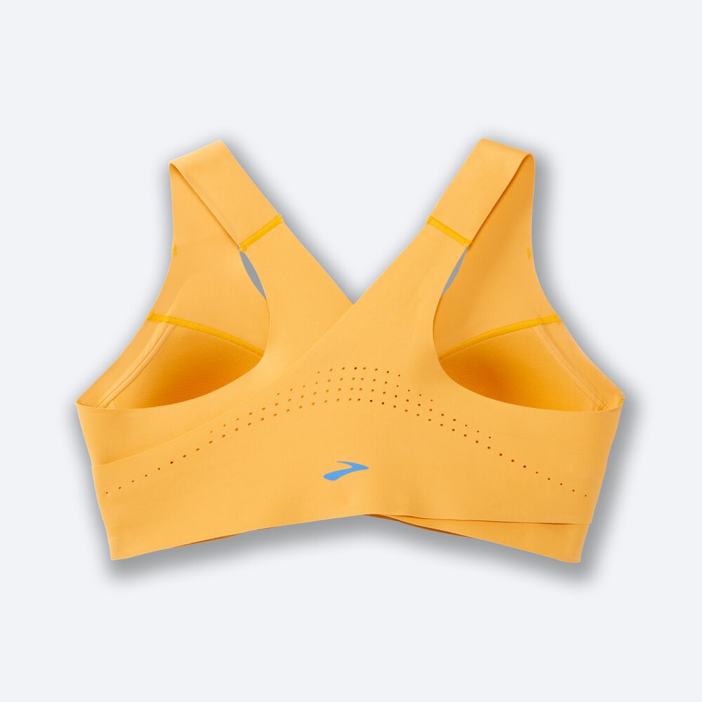 Brooks Dare Crossback Run Bra Sport Bh Dam Gula | BJH-157342