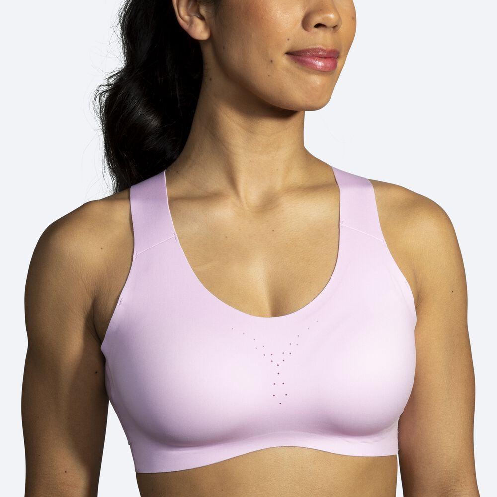 Brooks Dare Crossback Run Bra Sport Bh Dam Lila | EOB-362049