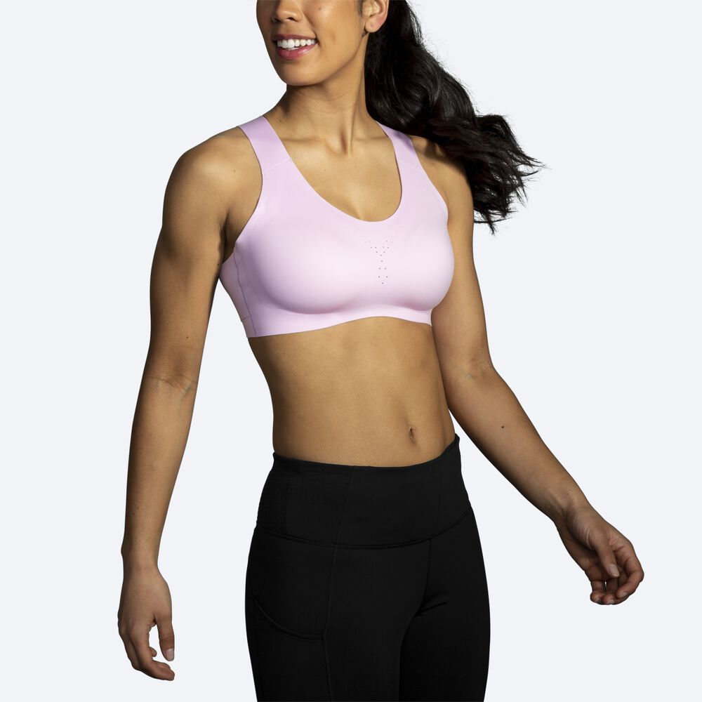 Brooks Dare Crossback Run Bra Sport Bh Dam Lila | EOB-362049