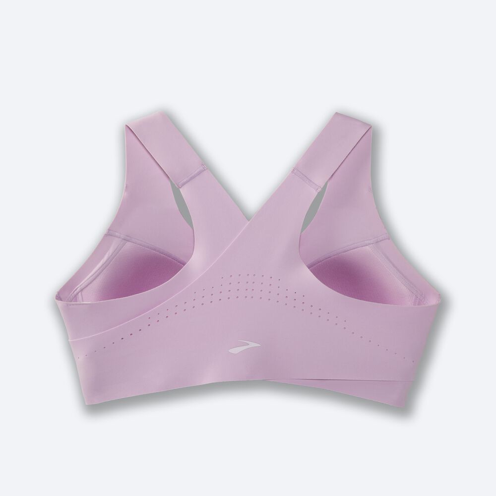 Brooks Dare Crossback Run Bra Sport Bh Dam Lila | EOB-362049