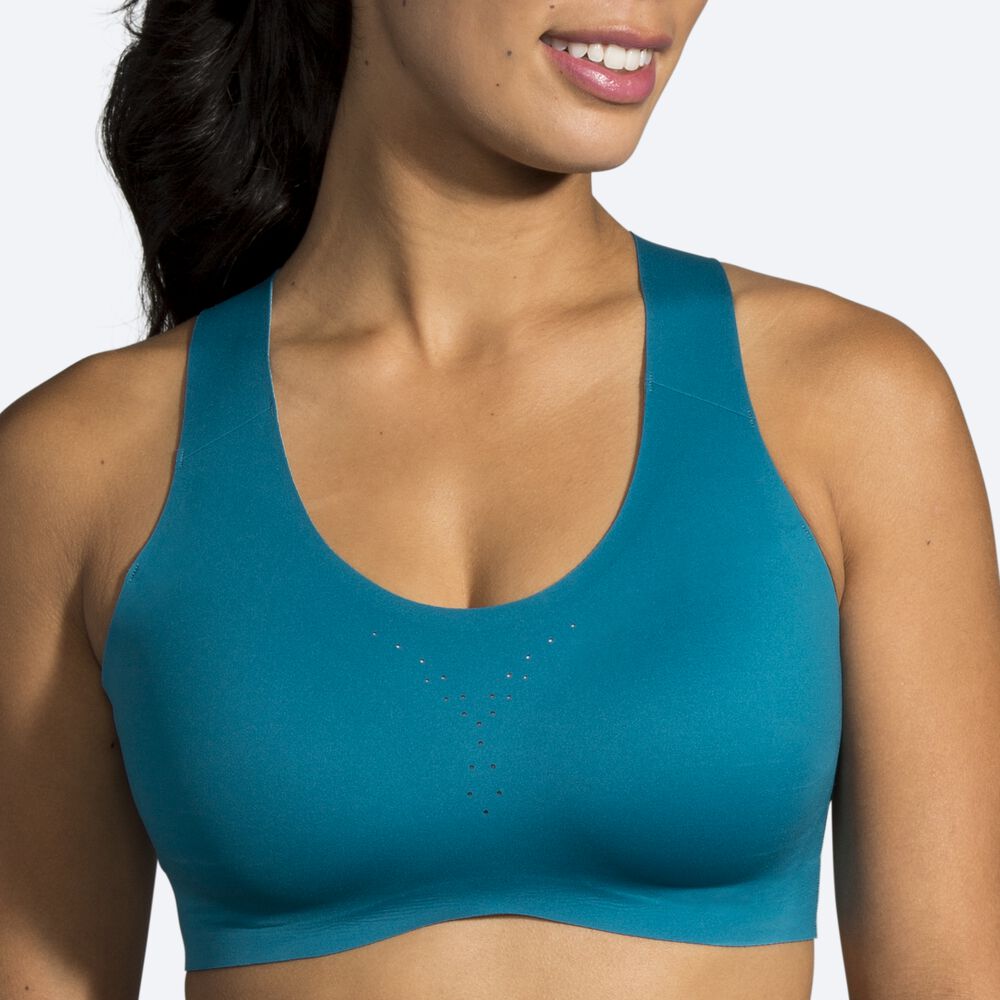 Brooks Dare Crossback Run Bra Sport Bh Dam Blå | JLC-821453