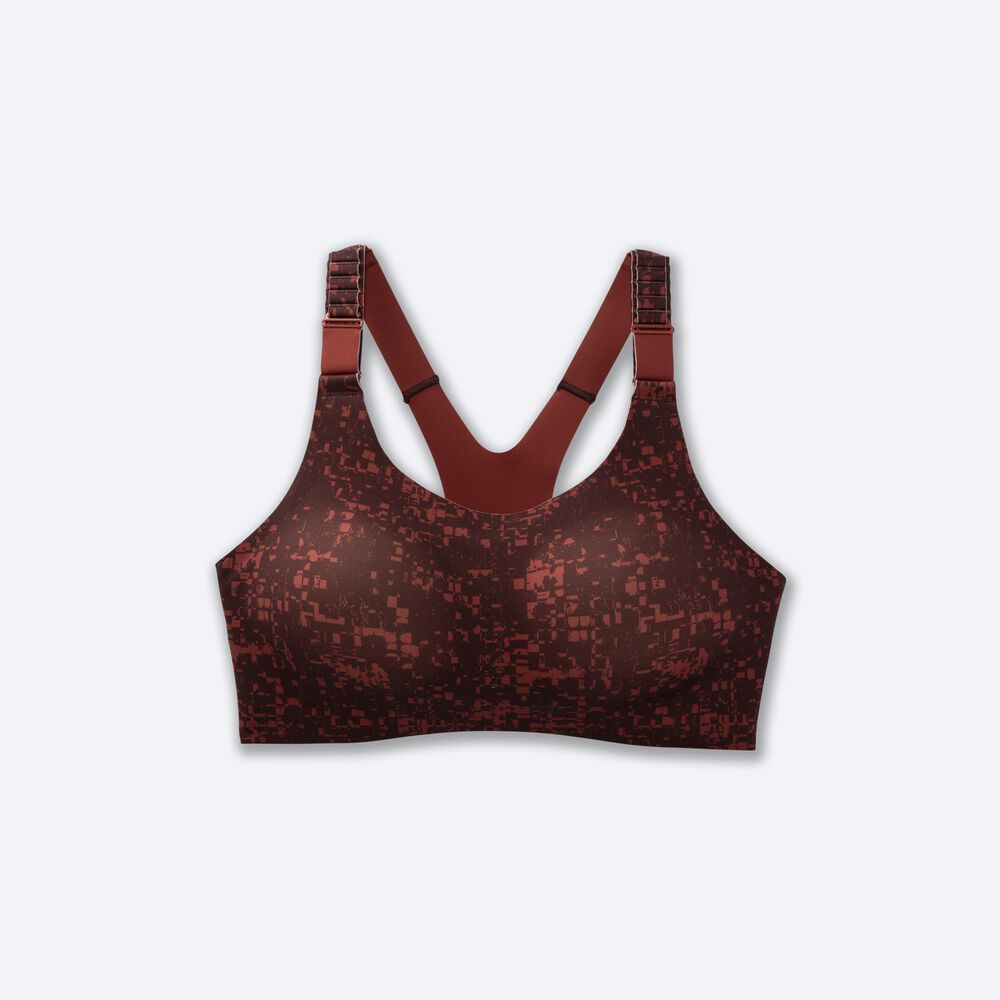 Brooks Dare Racerback Run Bra 2.0 Sport Bh Dam MörkBruna | CUS-569327