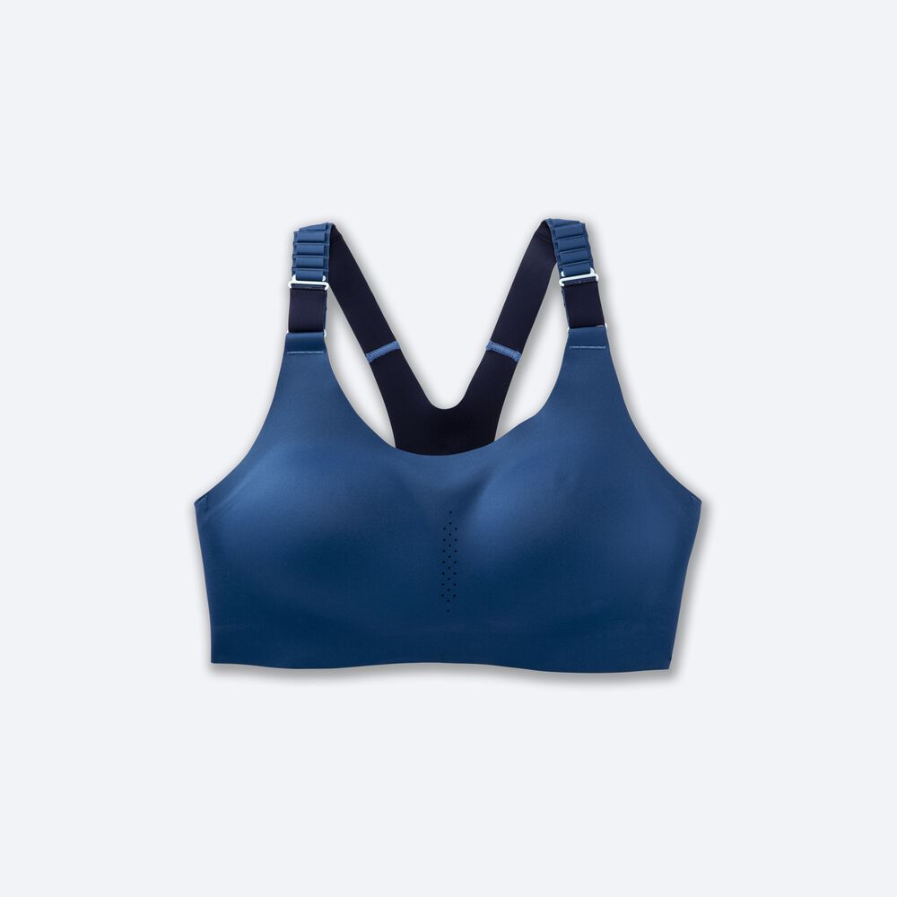 Brooks Dare Racerback Run Bra 2.0 Sport Bh Dam Blå/Marinblå | QNL-364905